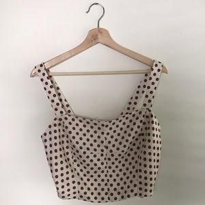 Eva Mendes | Suzi Dot-Print Corset Top